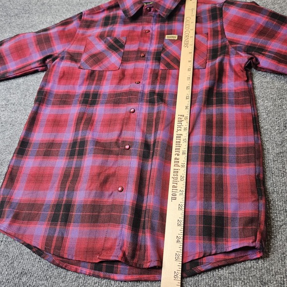 Dixxon Boys Flannel Shirt Size XL Youth Div Plaid Snap Front‎ - Picture 3 of 8